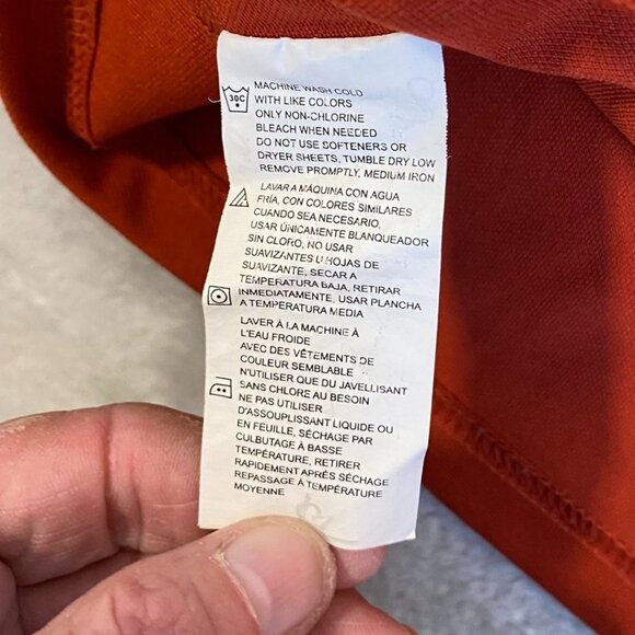 Dickies Mens T-Shirt 2XL Orange With Pocket & Logo - Picture 6 of 11